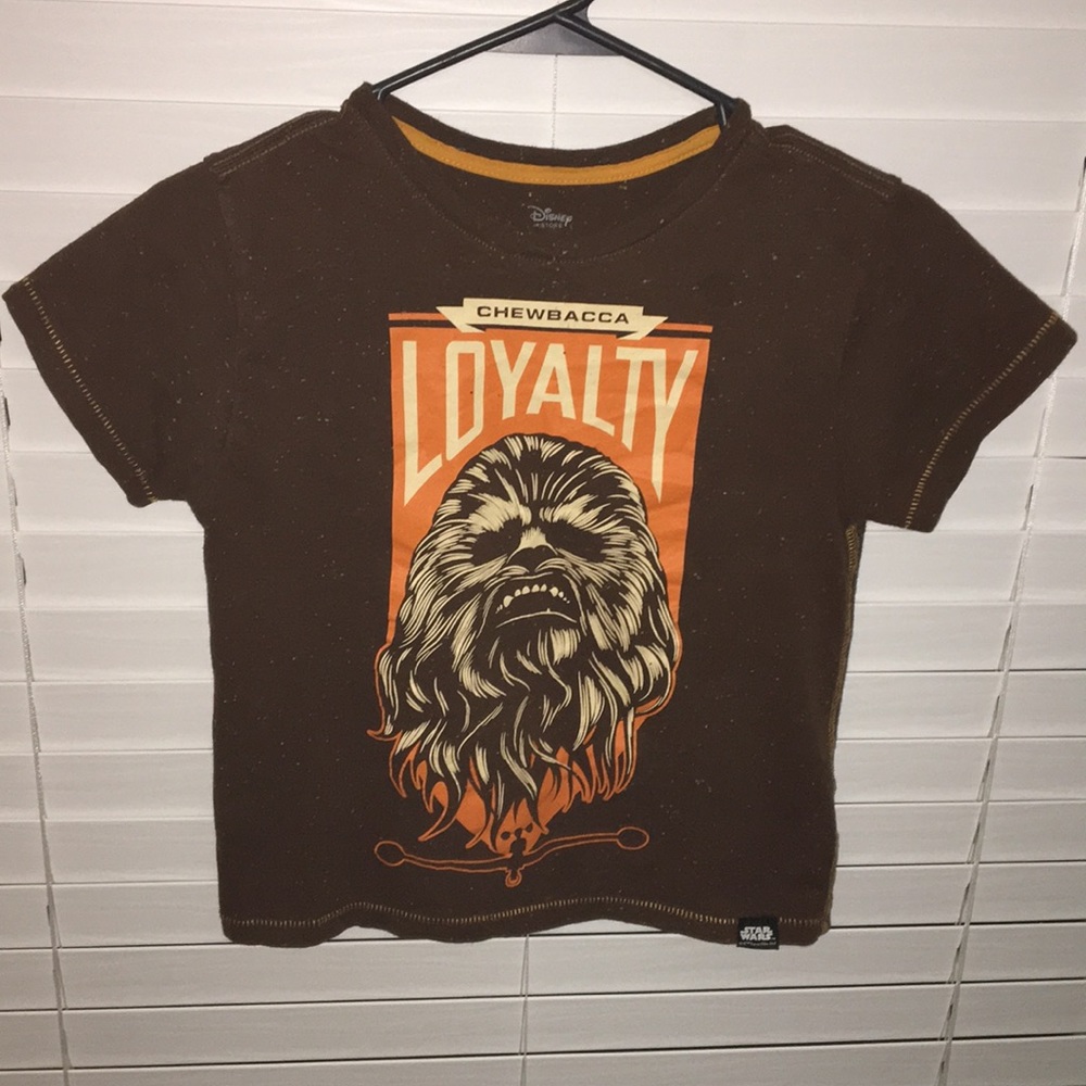 Disney Star Wars Chewbacca Boys Tee SZ 7